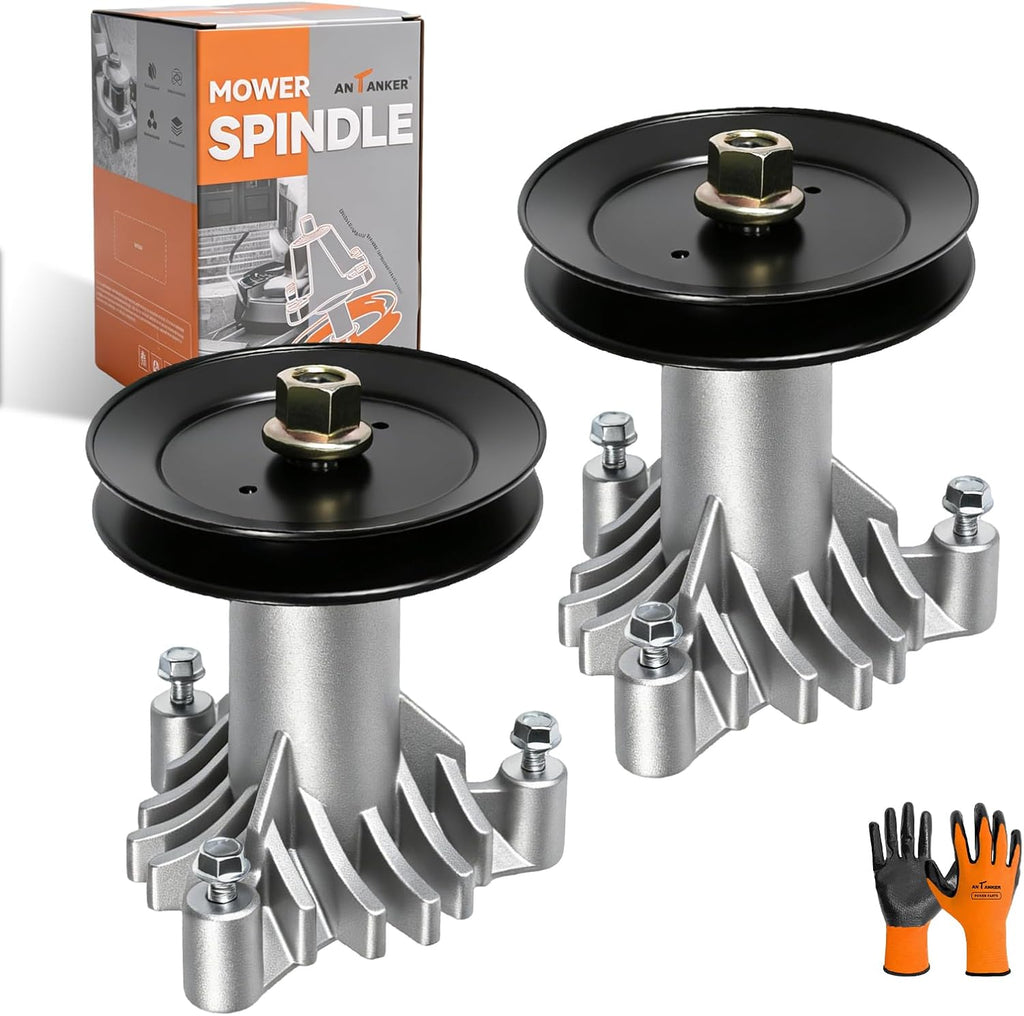 130794 Spindle Assembly 153535 Pulley Replaces for Craftsman LT1000 LT2000 Compatible with Poulan AYP HU 532130794