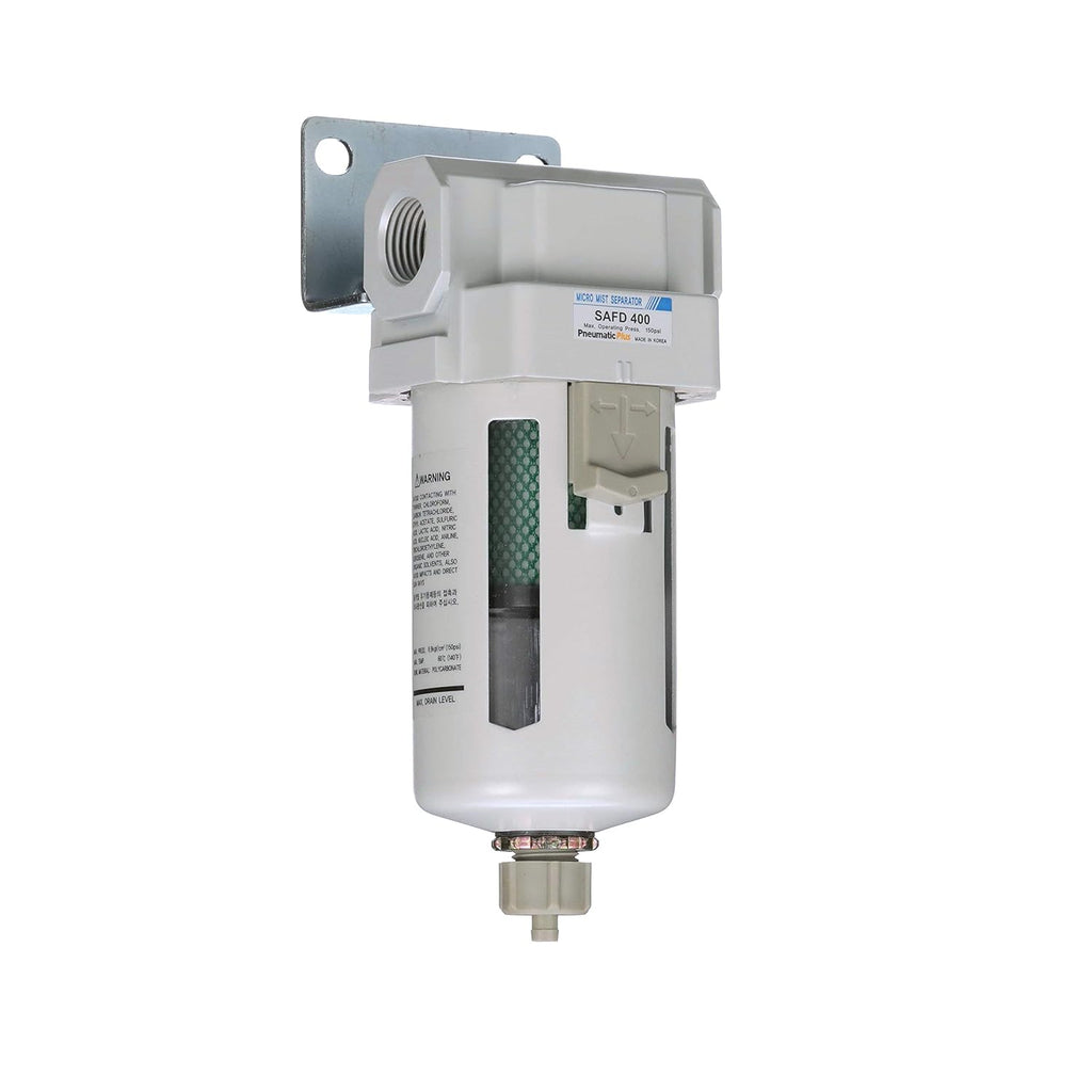 PneumaticPlus SAFM400-N04B Coalescing Filter 1/2" NPT, 0.1 Micron