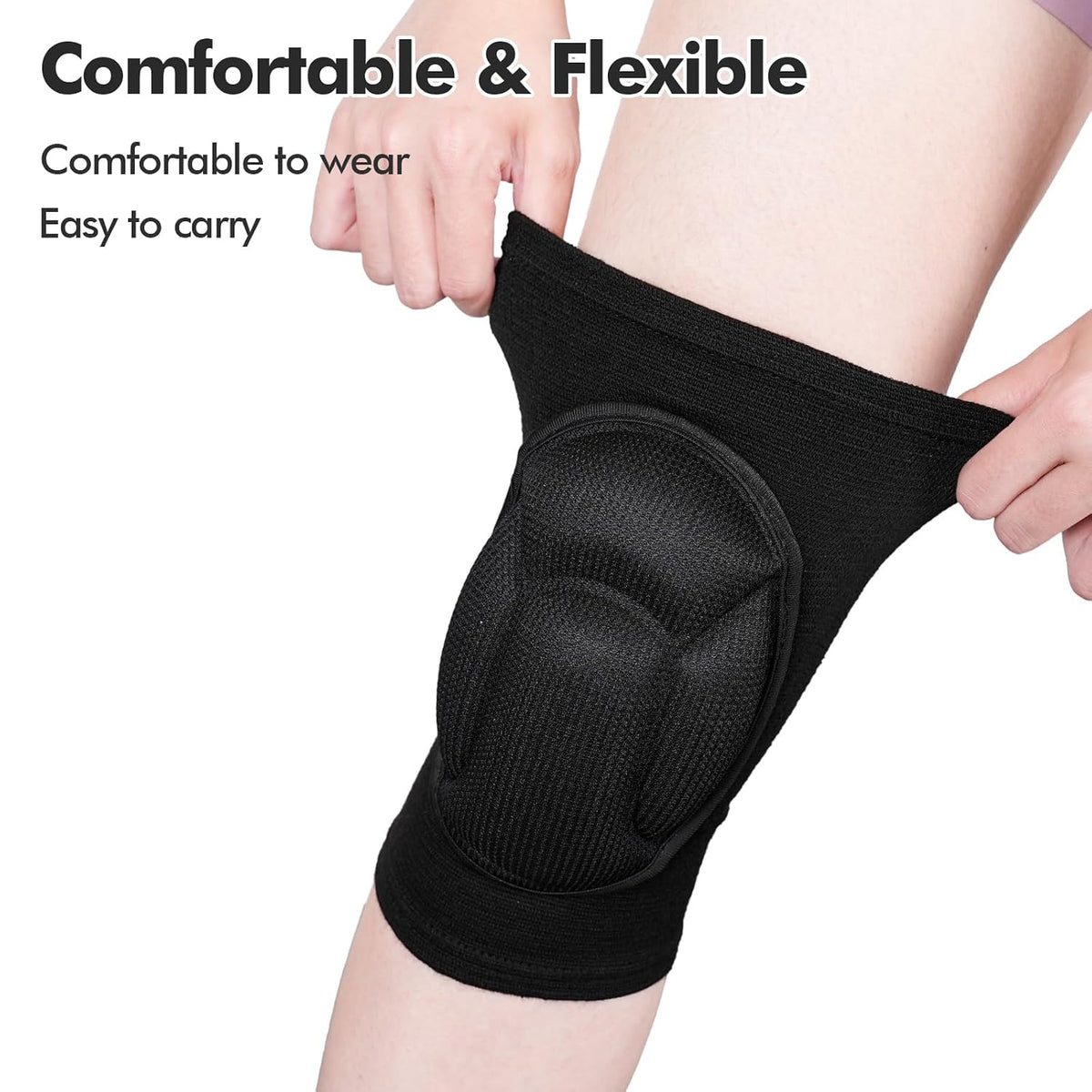 Protective Knee Pads, Thick Sponge Anti-slip,Women's/Men's Knee Pads for Volleyball, Rock Climbing, Cycling, Dancing