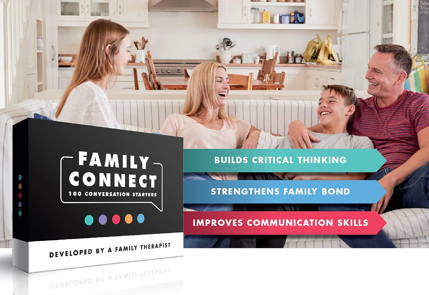 100 Conversation Cards for Kids - Engaging Questions & Conversation Starters - Family Card Games to Strengthen