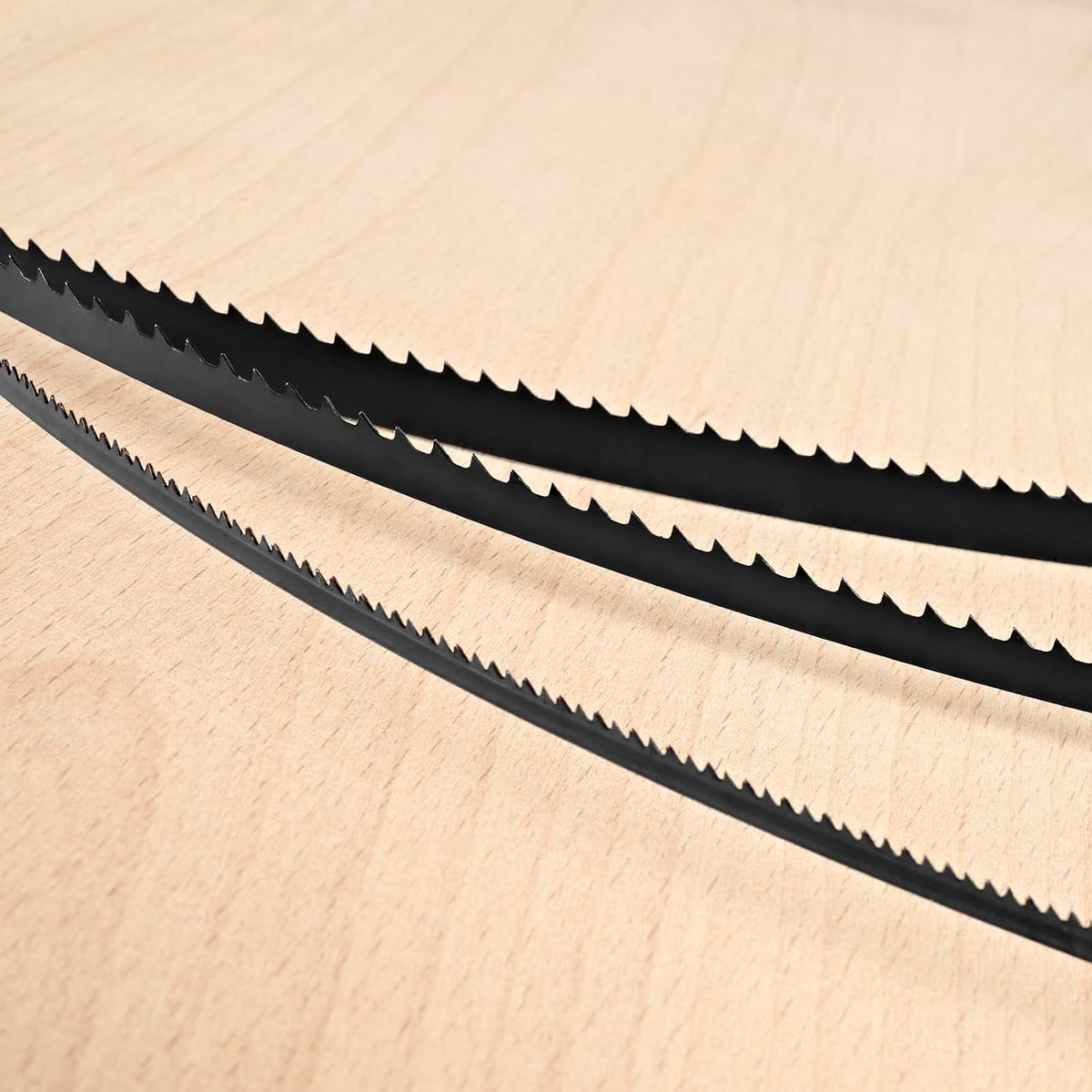 TASP 80" Bandsaw Blades Set (1/8" 1/4" 1/2" Wide), Pack of 3