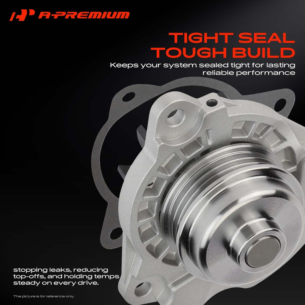 A-Premium Engine Water Pump (with Gasket & Pulley) Compatible with Mercury Mariner 09-11, Milan 10-11 & Mazda Tribute 09-11 & Ford Escape, Fusion - V6 3.0L - Replace # AW6250
