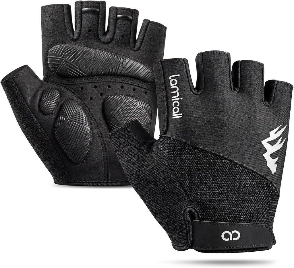 Bike Gloves for Men Women - [Anti-Slip Shock-Absorbing Pad] Workout Gloves, Breathable Materials, Cycling Gloves for