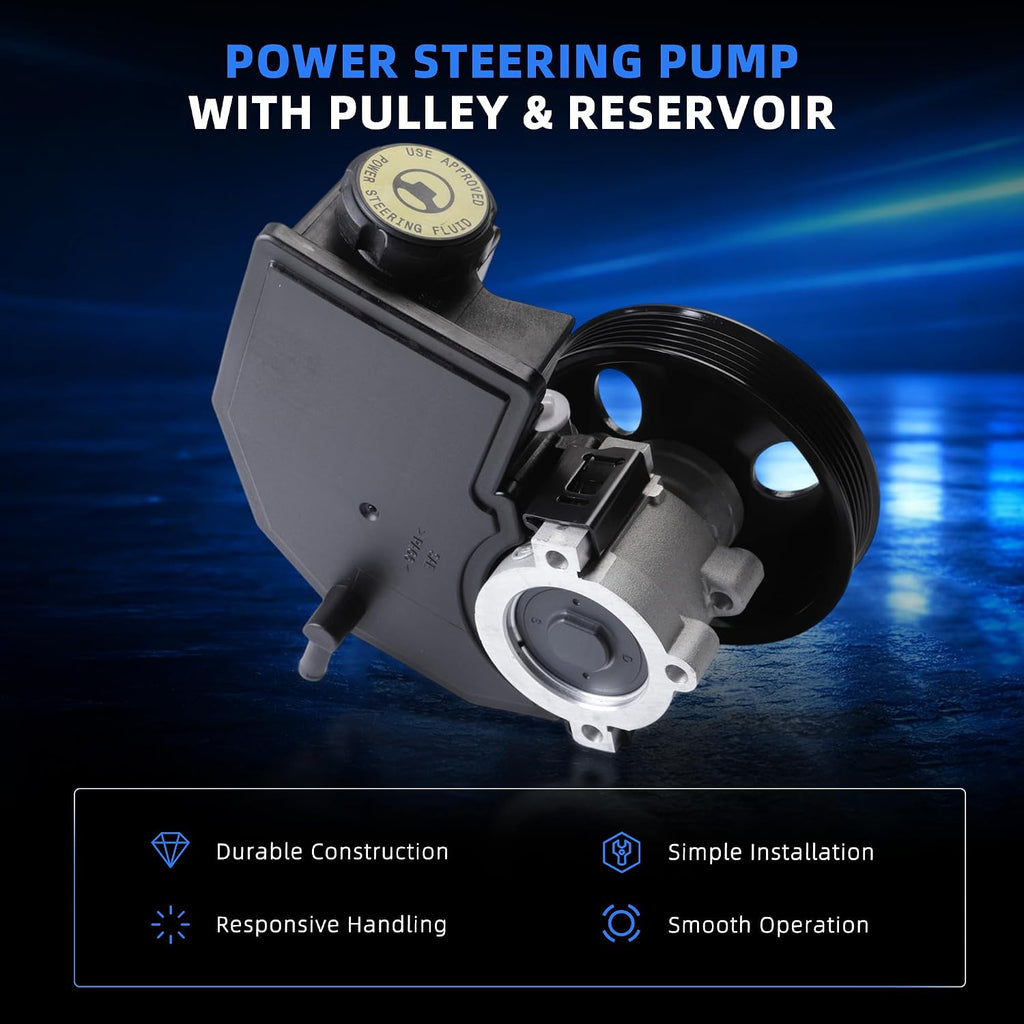 Power Steering Pump w/Reservoir & Pulley for Jeep Grand Cherokee