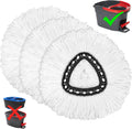 Mop Replacement Heads for O-Ceda Mop Replace Head EasyWrin Spin Mop Heads Replacements, Microfiber Spin Mop Refills