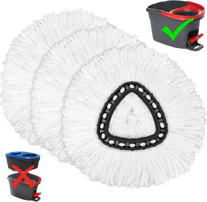 Mop Replacement Heads for O-Ceda Mop Replace Head EasyWrin Spin Mop Heads Replacements, Microfiber Spin Mop Refills