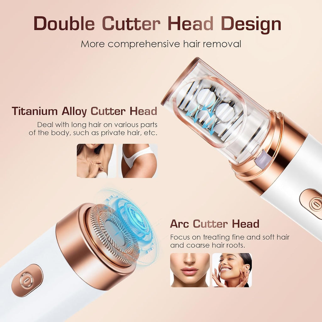 Pro 3.0 Women Face Epilator - Plxuyepli 2-in-1 Gentle Root Removal for Coarse & Fine Hair,2026 New Upgrades