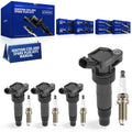 JC Whitney 4pcs Ignition Coils & 4pcs Iridium Spark Plugs Kit