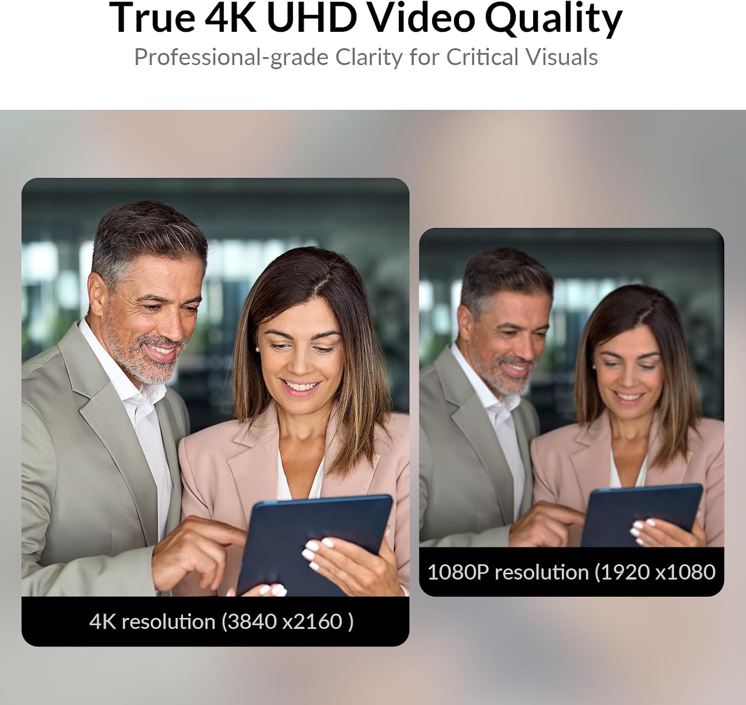 All-in-One Conference System: 4K Dual Lens Webcam + Bluetooth Speakerphone | AI Framing & Presenter Tracking PTZ