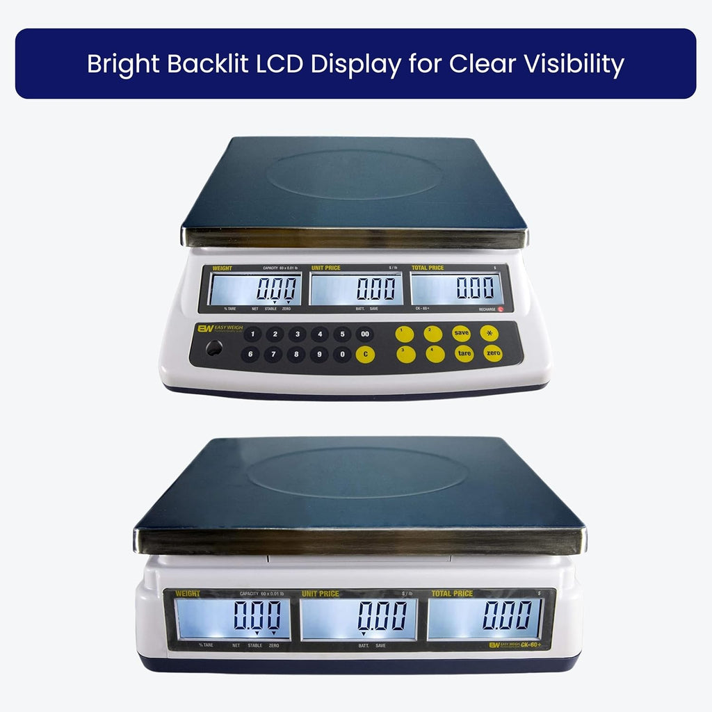 Price Computing Scale – CK Series Class III NTEP Legal for Trade, Commercial Food Scale with Rechargeable Battery