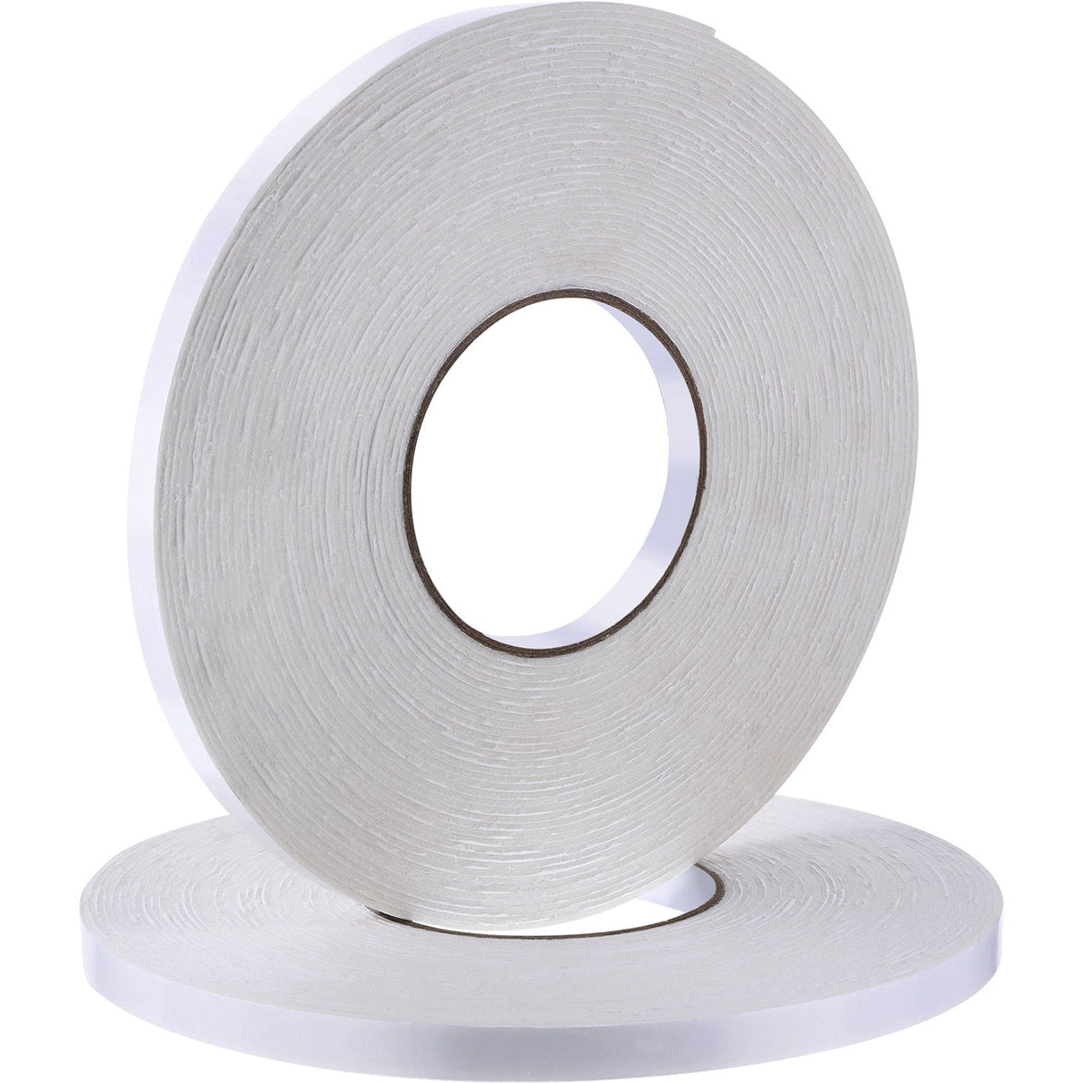 2 Rolls Double Sided Foam Tape for Mounting,1/2 Inch by 50 Feet,White