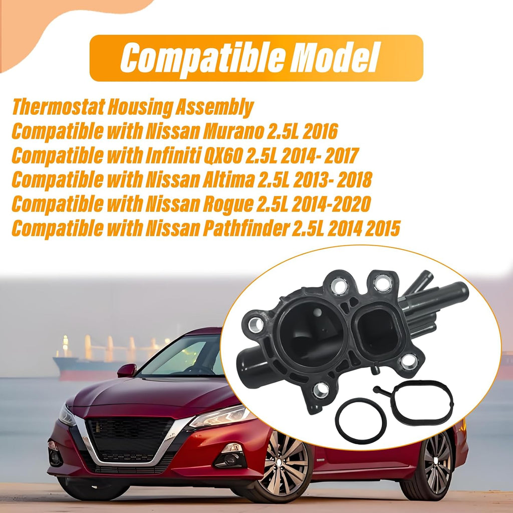 Thermostat Housing Compatible with Nissan Altima Rogue 2013-2020