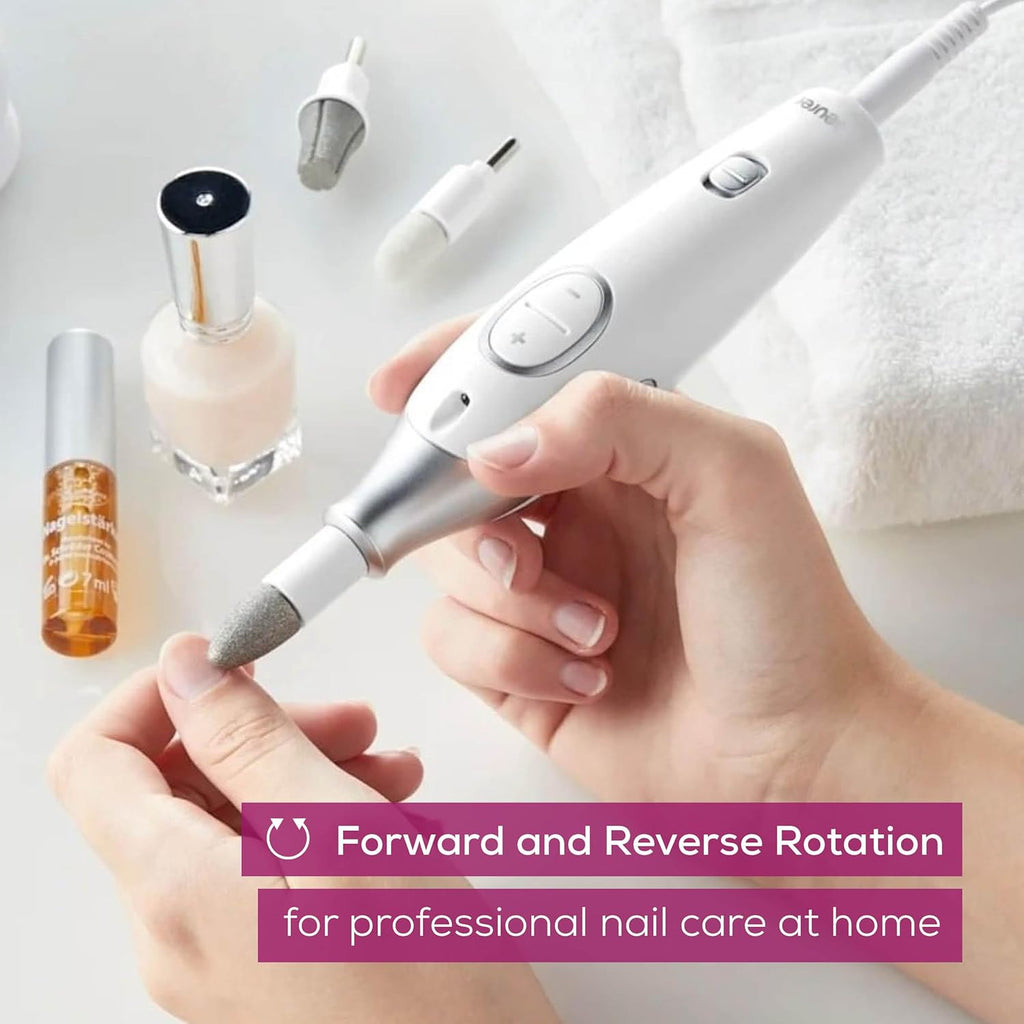 MP42 Nail Drill, 7-in-1 Nail Kit with Strong Sapphire Nail Drill Bits, Electric Nail File and Nail Buffer Includes