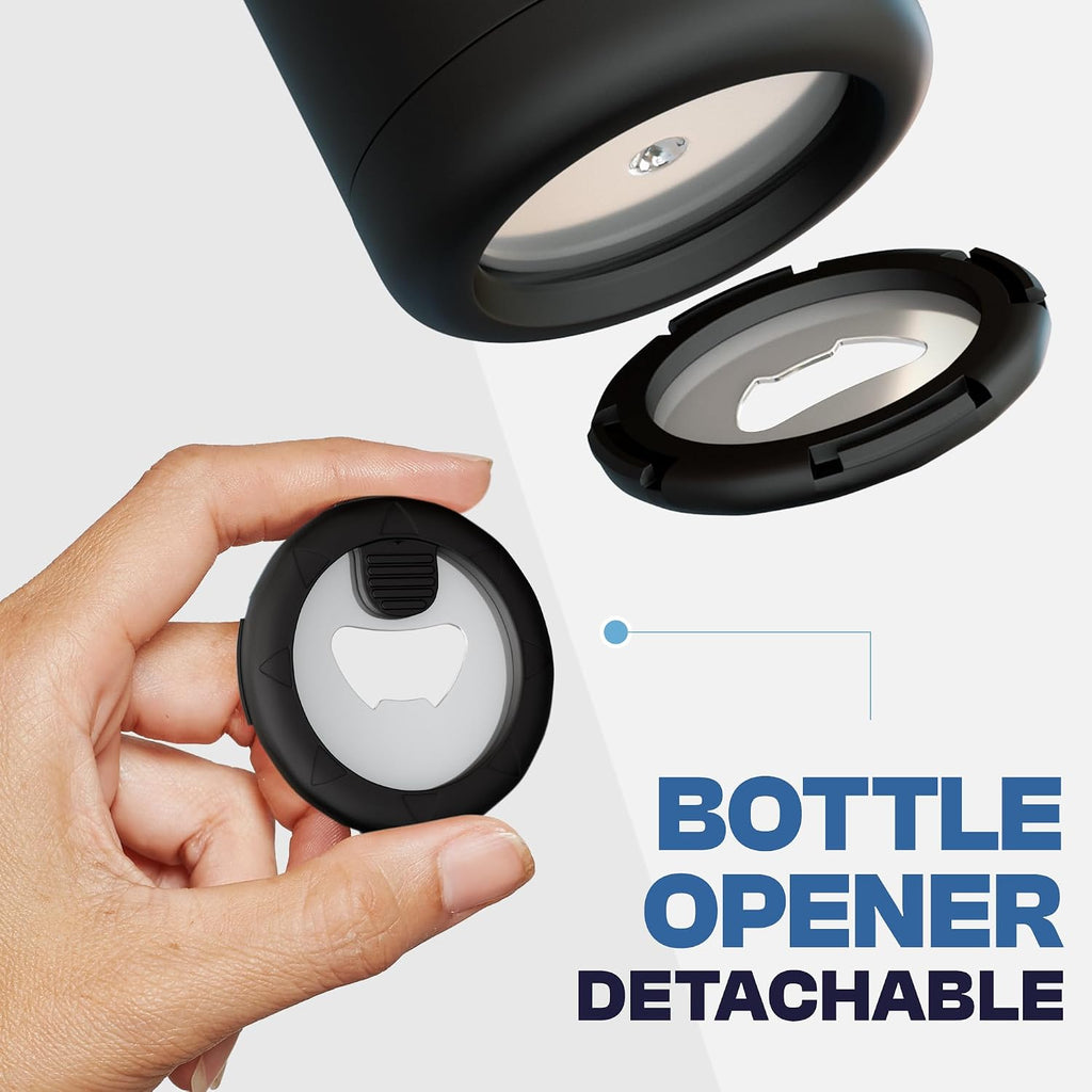 Chubby Buddy Beer Bottle Cooler - Fits 12 oz Bottles (Black)