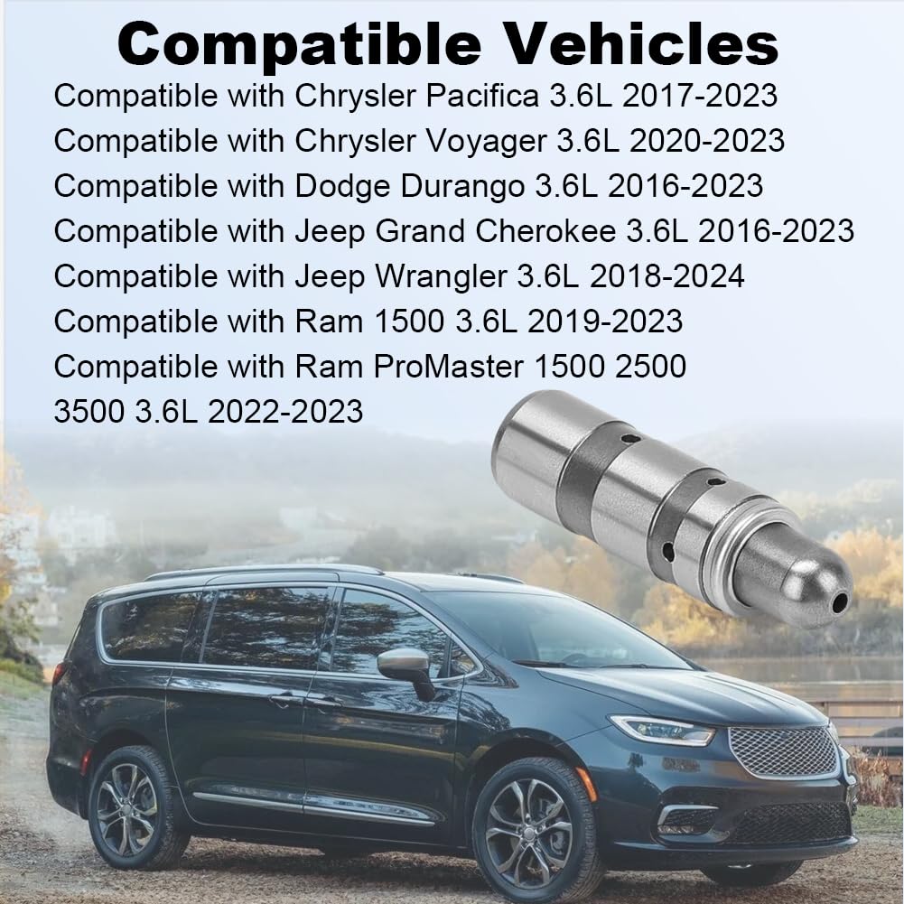 12PCS Valve Lifter Compatible with Chrysler Pacifica Voyager Dodge Durango