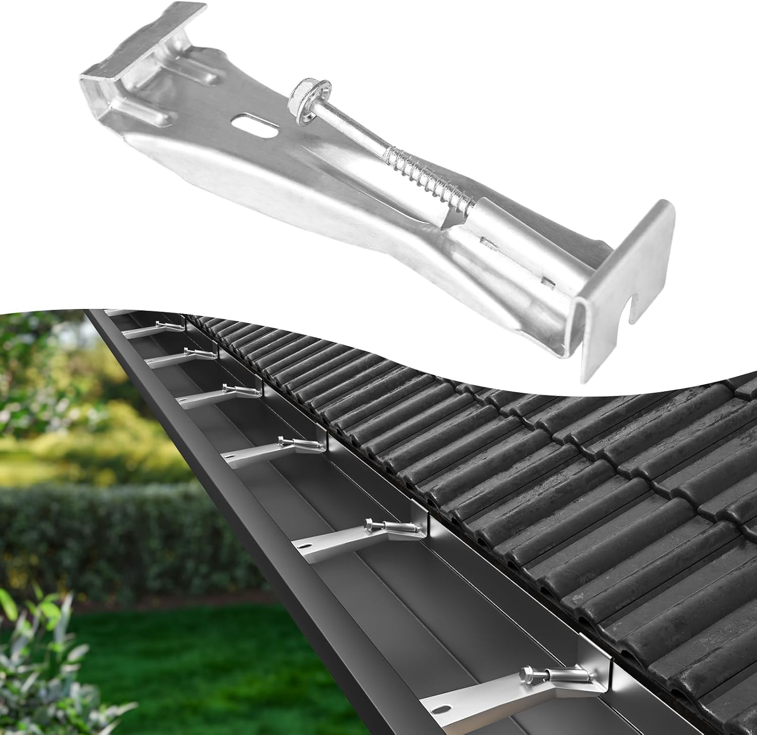 25Pack 5in Gutter Hangers with Pre-Inserted Screw BR05