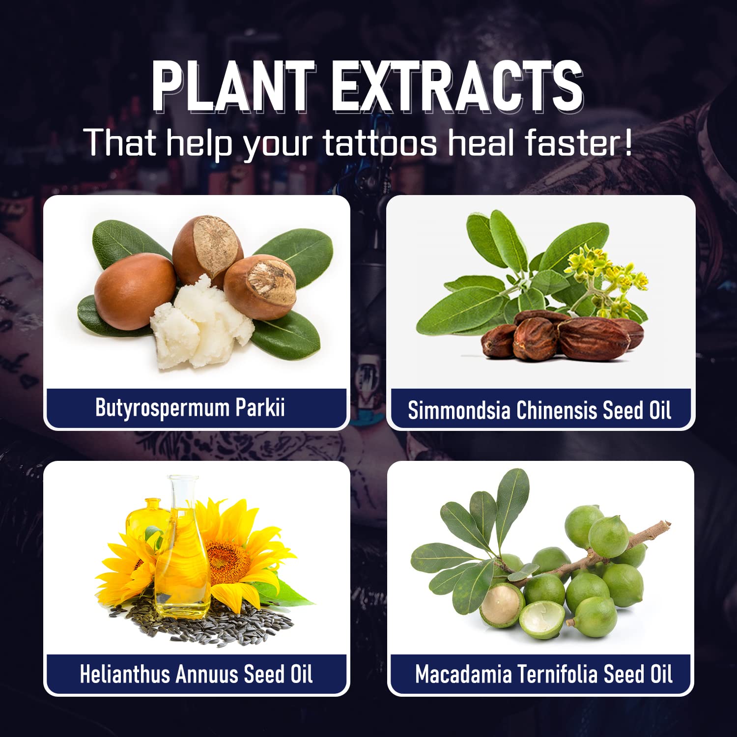 Tattoo Butter Aftercare Cream, Tattoo Care Balm for Before, During, After Tattoo Process, Safe, Natural Tattoo
