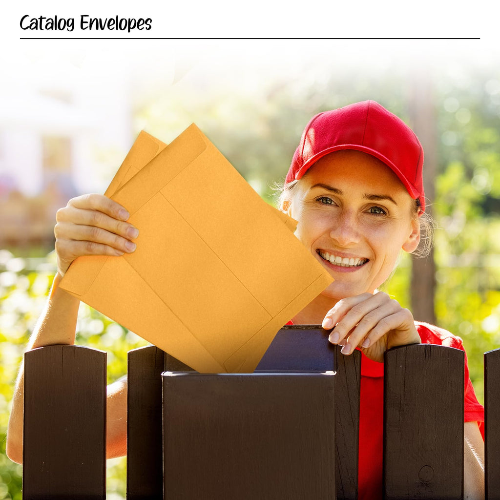 6x9 Catalog Envelopes 50 Pack Yellow Manila Envelopes Gummed