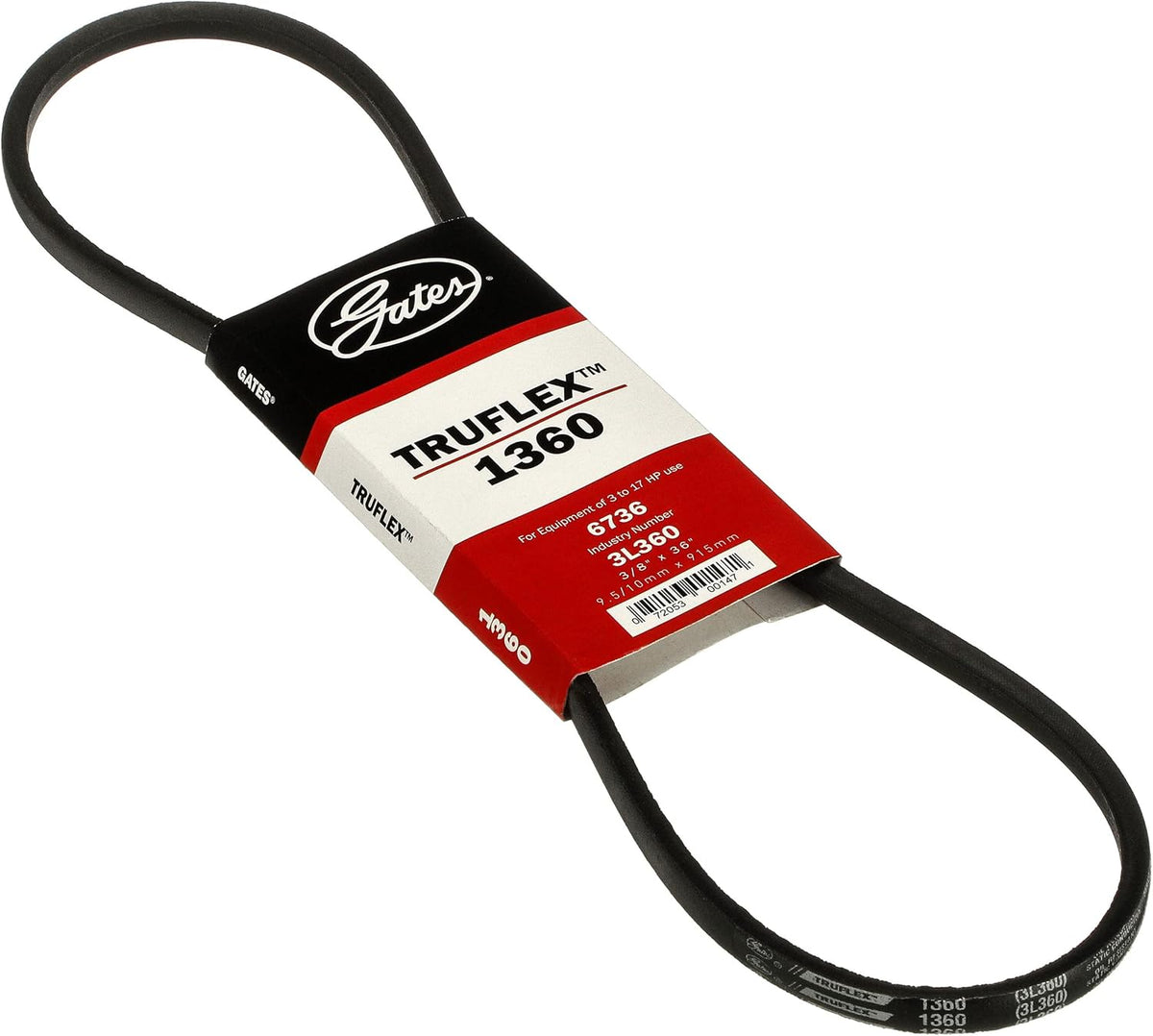 Gates 1360 Truflex FHP Low Horse-Power V-Belts