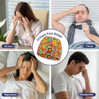 Migraine Headache Relief Cap Hat Full Head ice Pack Wrap Cold Cap