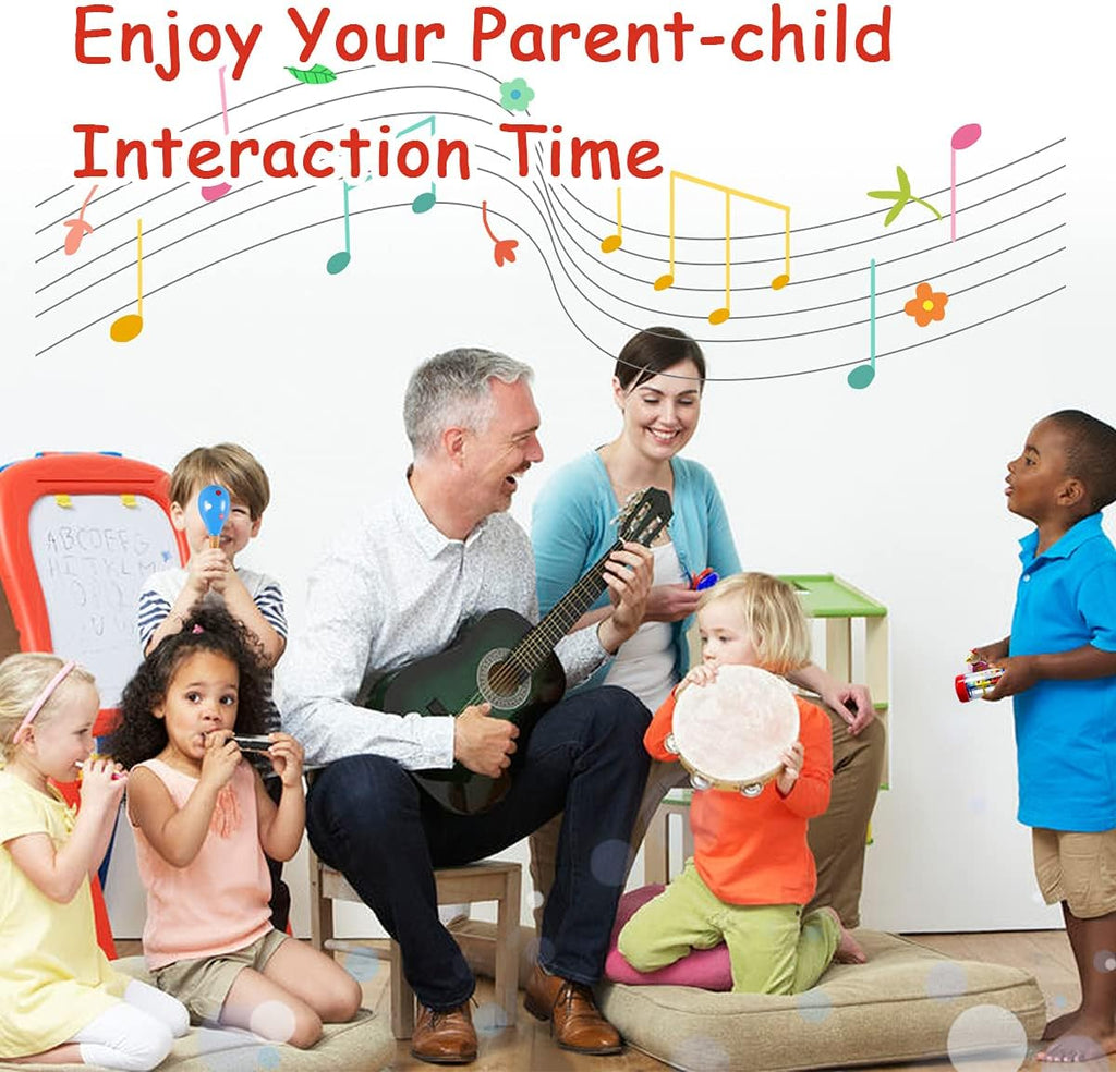 Toddler Musical Instruments,Wooden Percussion Instruments Toy for Kids Preschool Educational Musical Toys Set for