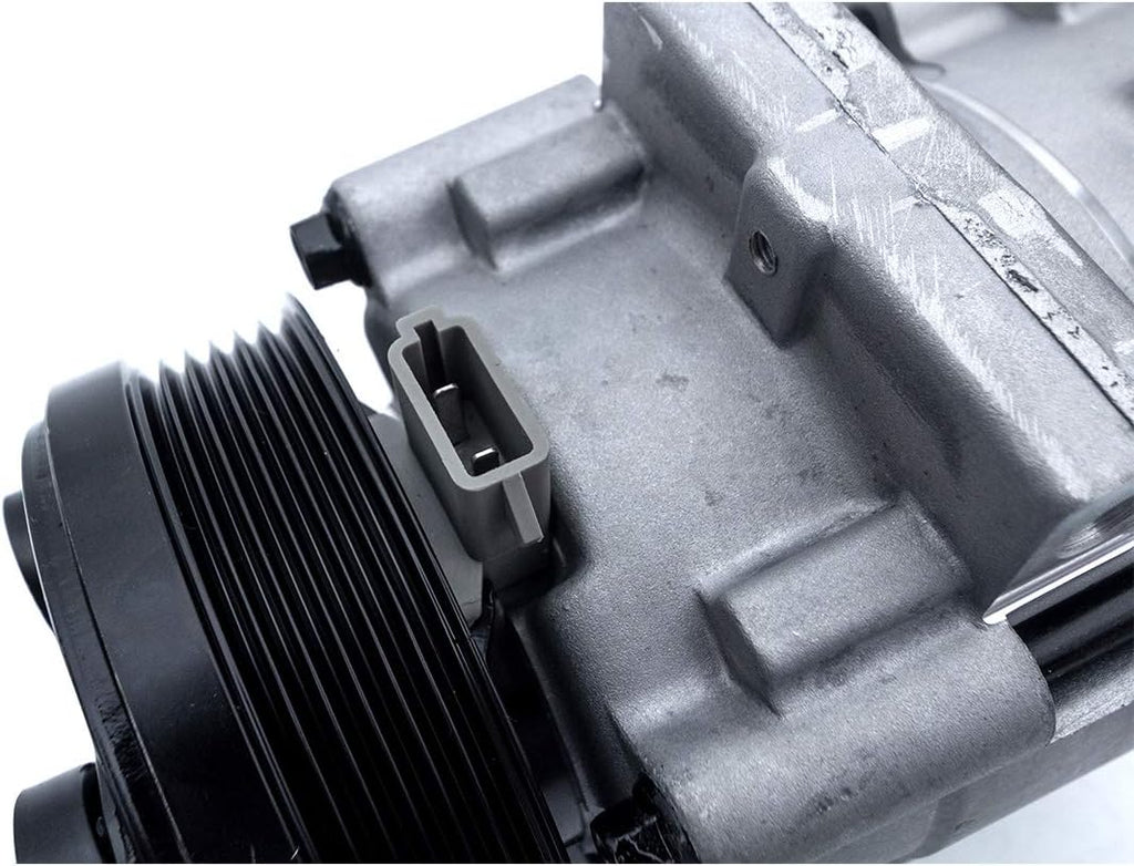 FKG AC Compressor and A/C Clutch fit for 2003-2007 Ford F-250 F-350 F-450 F-550 Super Duty 6.0L, 2003-2007 Ford F-250 F-350 F-450 F-550 Super Duty 7.3L, 1997-2001 Ford F-150 (4.6L, 5.4L)