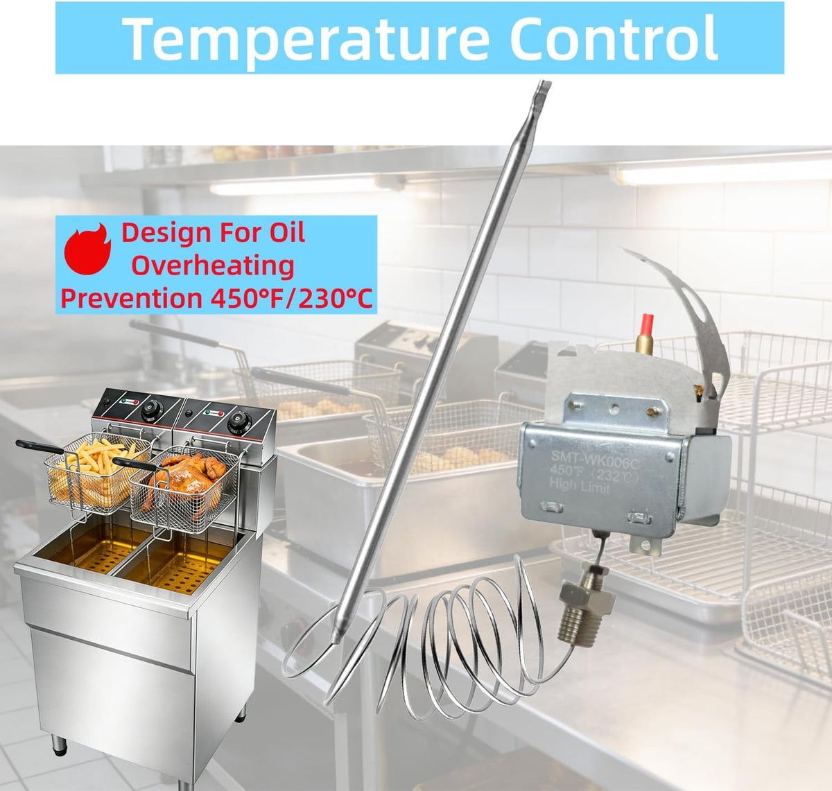 PP10084 High Limit Thermostat Switch for Pitco Fryer 35C+ 45C+ MGII SG14