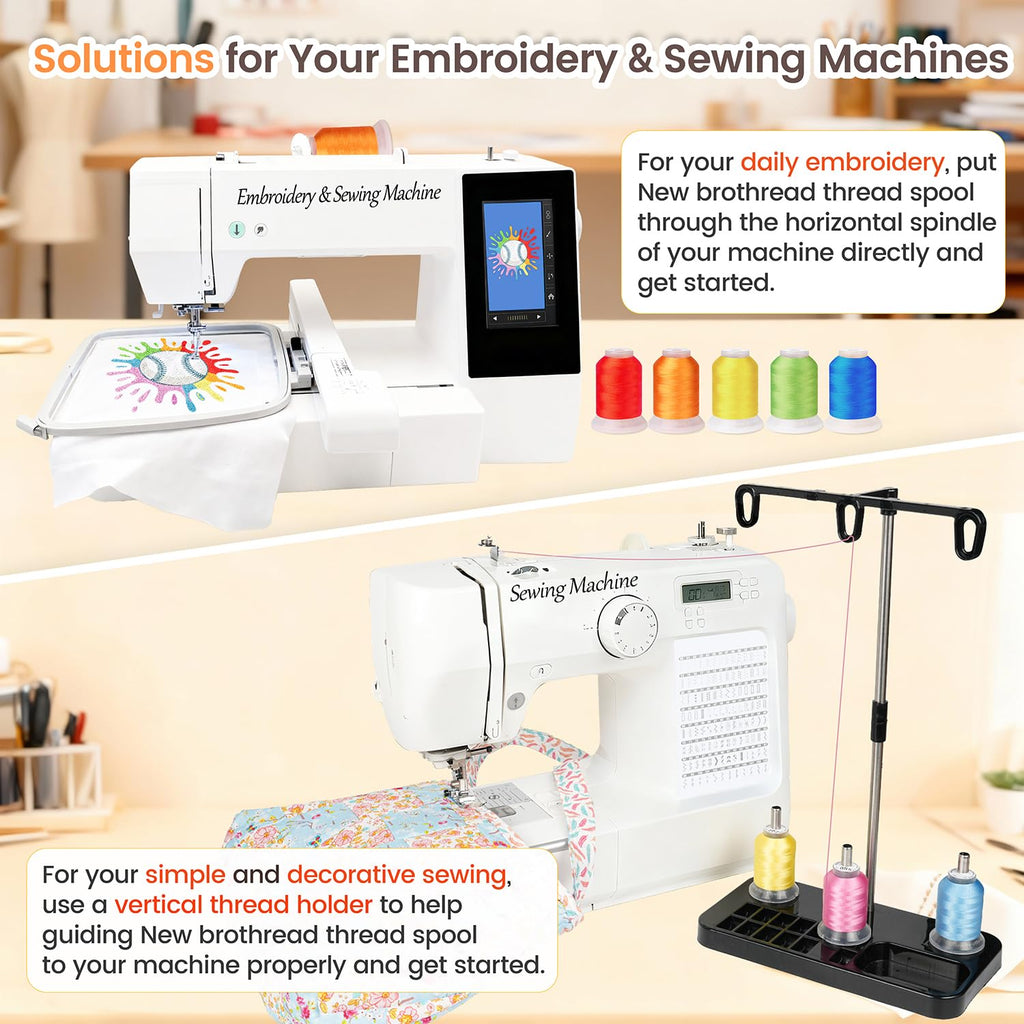 s 40 Colors 100% Polyester Machine Embroidery Thread 40WT