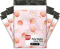10x13 (100) Peaches Designer Poly Mailers Waterproof Self Sealing Tear Resistant Polymailers Shipping Envelopes