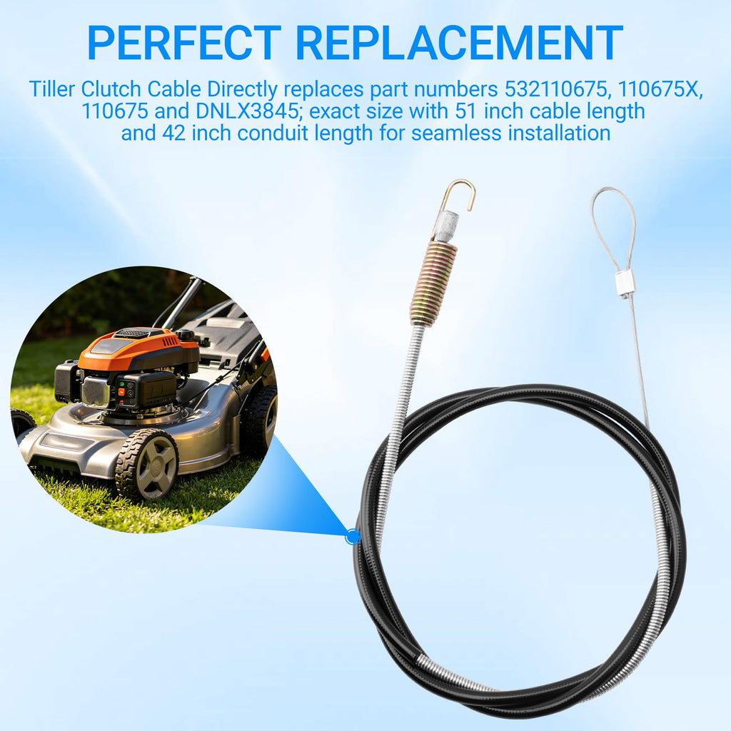 Avixturo 532110675 Clutch Cable Replacement,Tiller Clutch Cable
