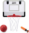 B*Active Doorway Dunkers Basketball – Indoor Basketball Game with Backboard, Rim, Net, Mini Basketball, Pump &