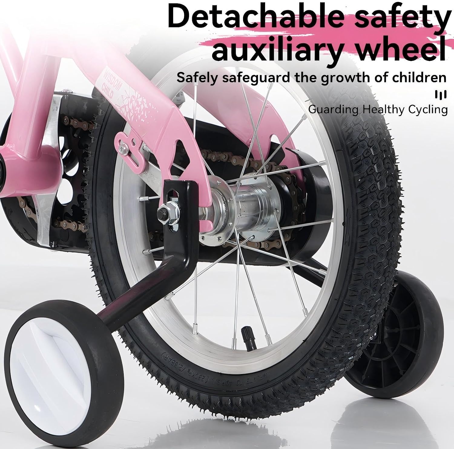 16 inch Kids Bike for Boys Girls Ages 4-8 Years, Children Bicycle with Training Wheels and Adjustable Seat, Steel