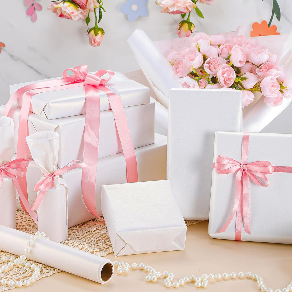 White Wrapping Paper Roll -Mini Roll- 17 Inch X 33 Feet