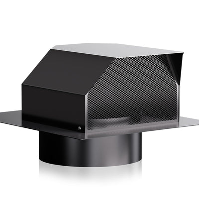 8 Inch Roof Vent Cap，Upgraded Airflow Roof Vents for Houses Watertight Galvanized Steel Roof Exhaust Vent for
