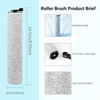 IFLOOR 2 Roller Replacement Parts Compatible with Tineco Wet Dry Vacuum