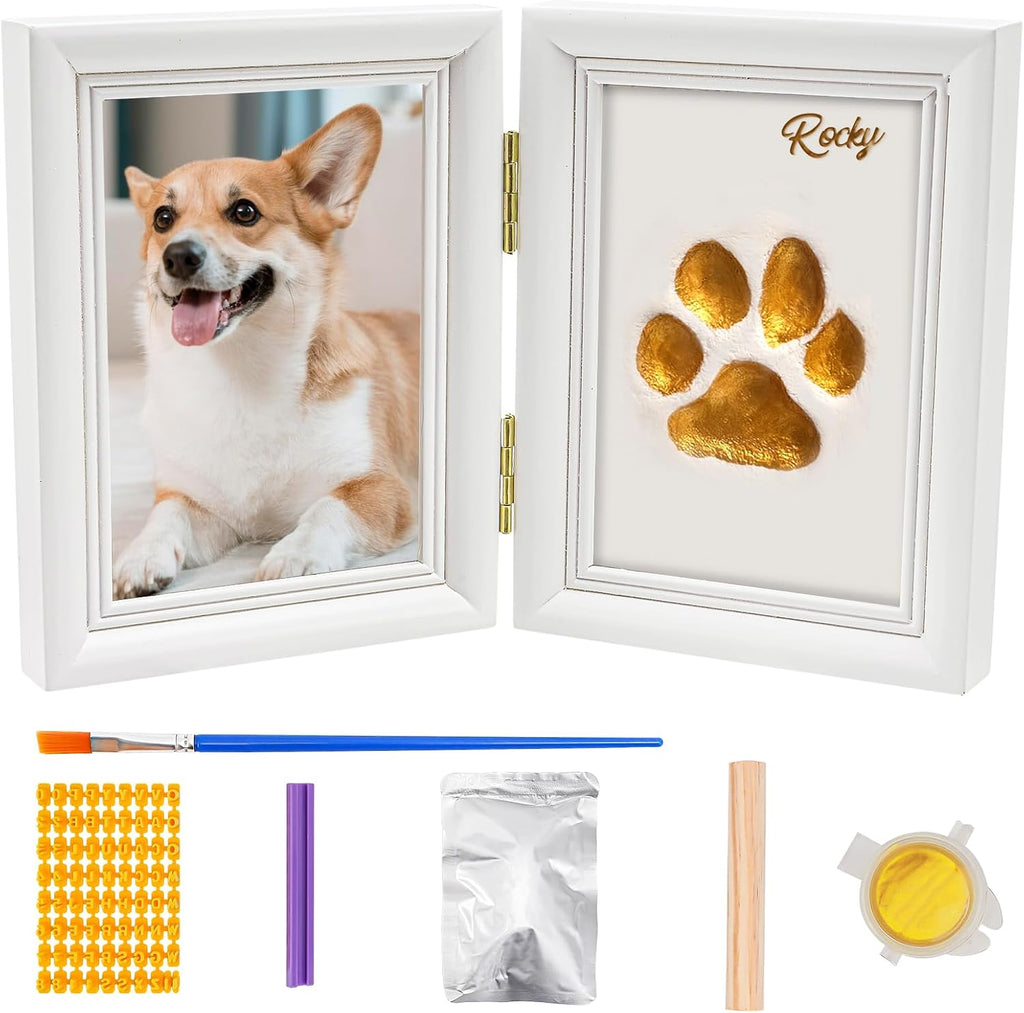 Paw Print Kit, Pet Memorial Keepsake with Frame
