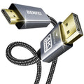 4K DisplayPort to HDMI 6 Feet Cable[Aluminum Shell, Nylon Braided], Uni-Directional DP 1.2 Computer to HDMI 1.4