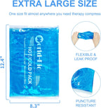 Large Gel Ice Pack 8.3"x12.4", Reusable Hot Cold Therapy