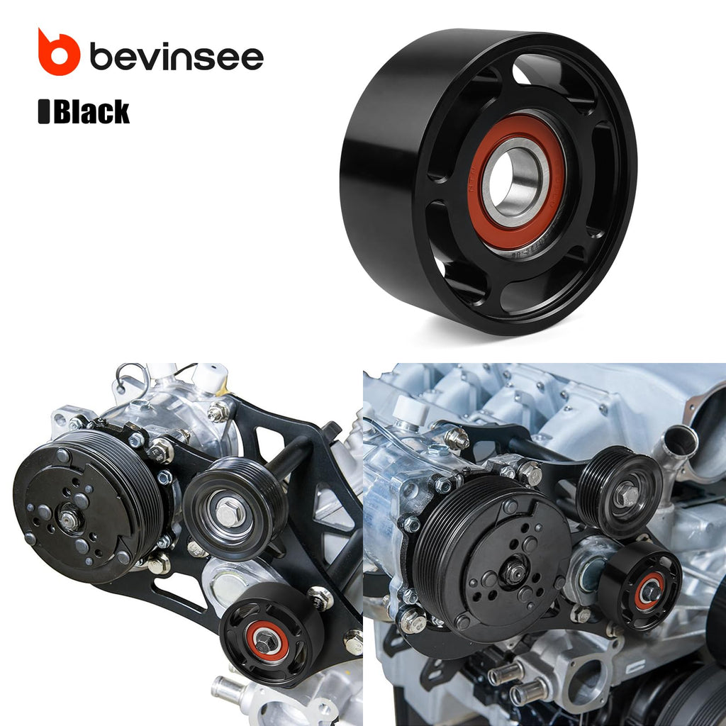 Bevinsee Smooth Idler Pulley 3.0 Diameter for LS Bracket