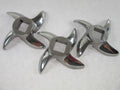3-PACK Size #22 Stainless Steel meat grinder knife SHARP Dishwasher safe