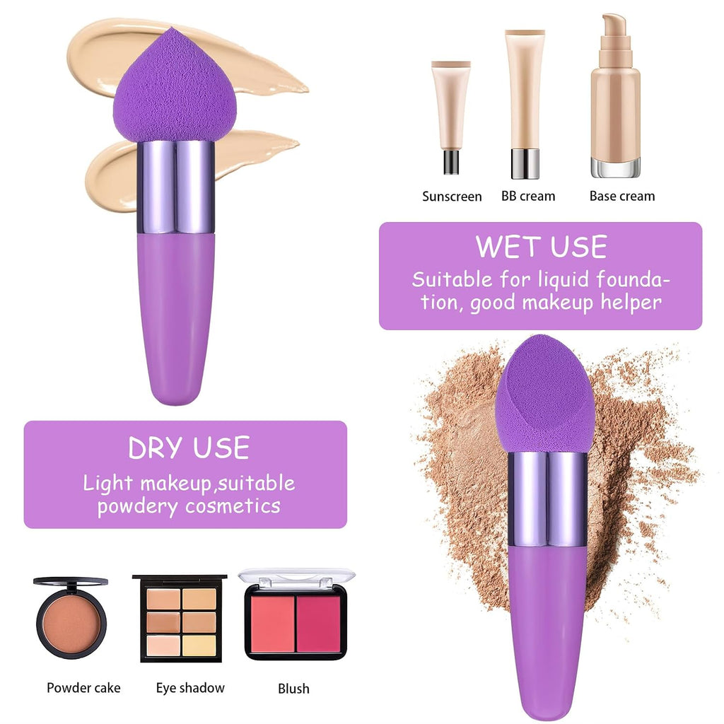 Makeup Brushes 3 PCS Powder Makeup Puff Beauty Blending Sponge Coloring Concealer Applicator Foundation Setting Face