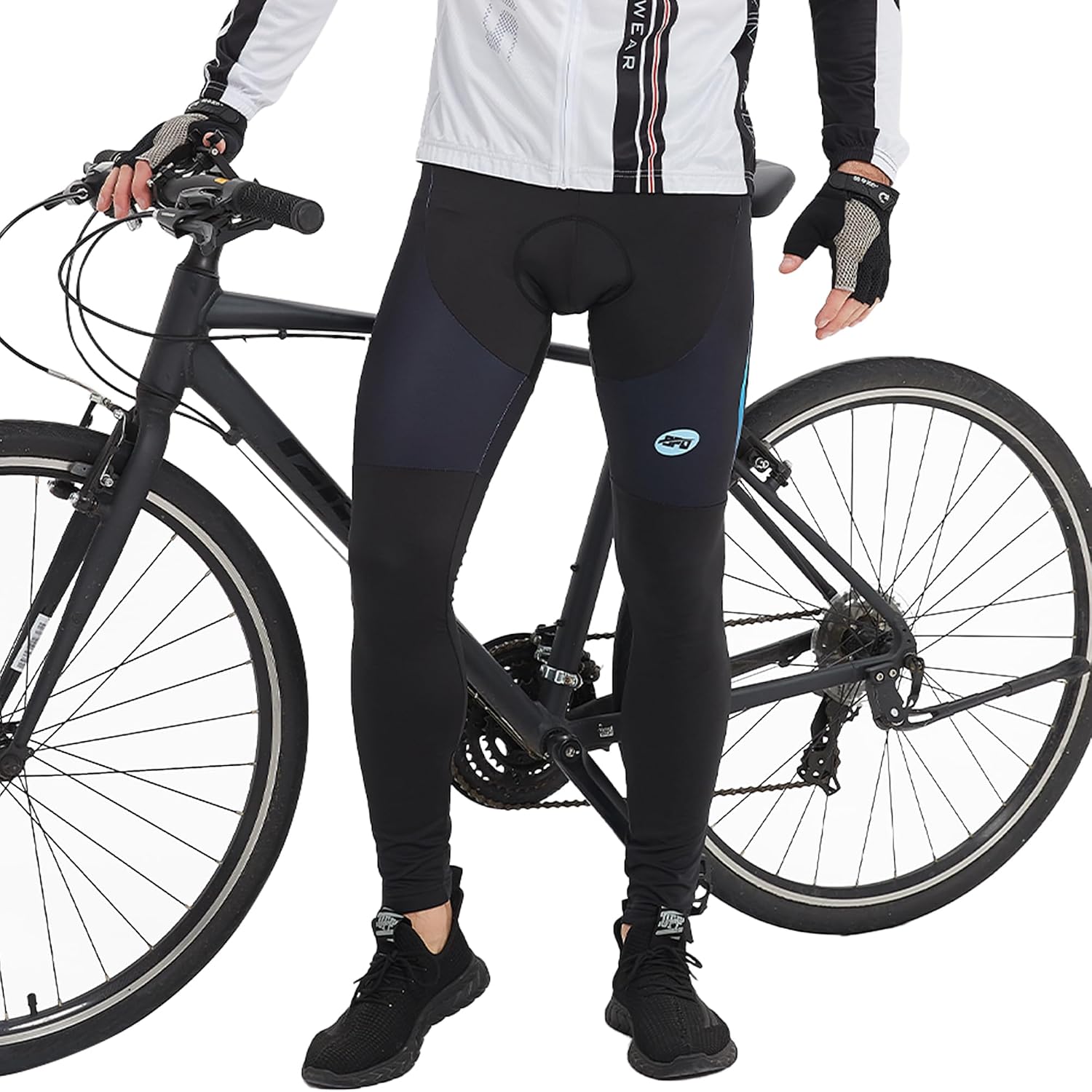 Men's Bicycle Pants 4D Padded Road Cycling Tights Leggings Outdoor Cyclist Riding Bike Wear