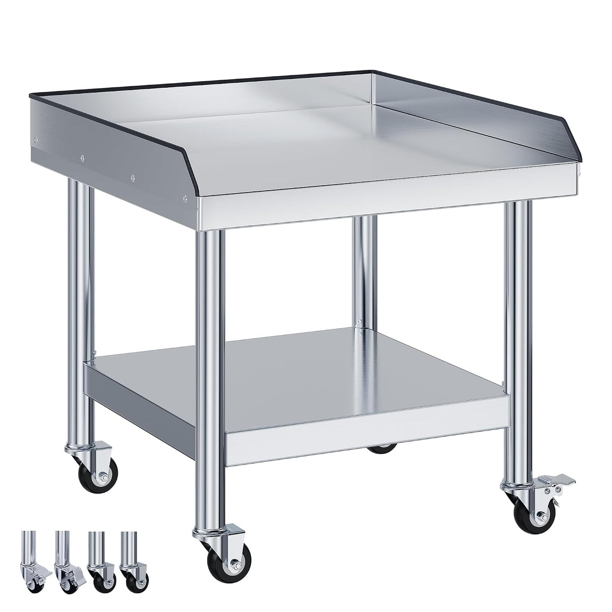 25-Inch Stainless Steel Equipment and Grill Stand