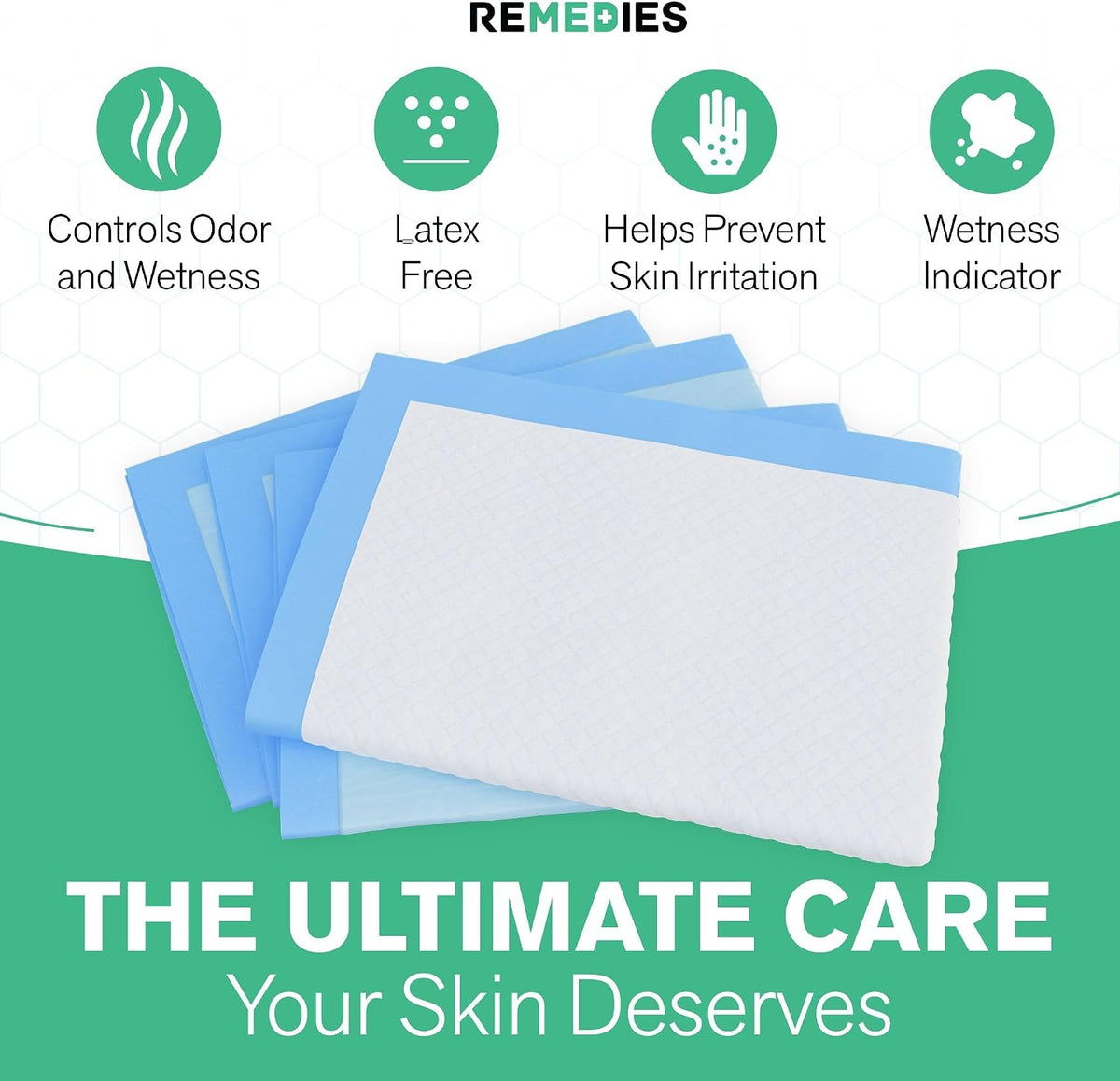 Disposable Bed Pads 23" x 36" - 25 Count - Large Bed Pads for Incontinence - Seniors, Adults & Kids Chucks Pads