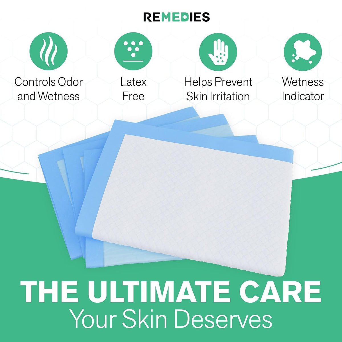 Disposable Bed Pads for Adults, 23" X 36" Incontinence Underpads