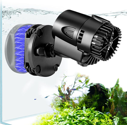 Wave Maker, 530GPH Aquarium Circulation Pump | 360 Degree Rotatable Submersible Powerhead with Magnet Suction Base