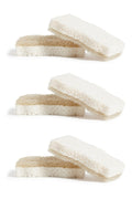 Coconut Scrubber Sponges, 6 Count, Dual Sided, Non-Scratch