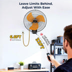 20 Inch Wall Mount Fan Oscillating, Wireless Remote & Button Control