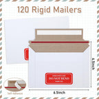 120 Pack Photo Mailers Rigid Cardboard Envelopes