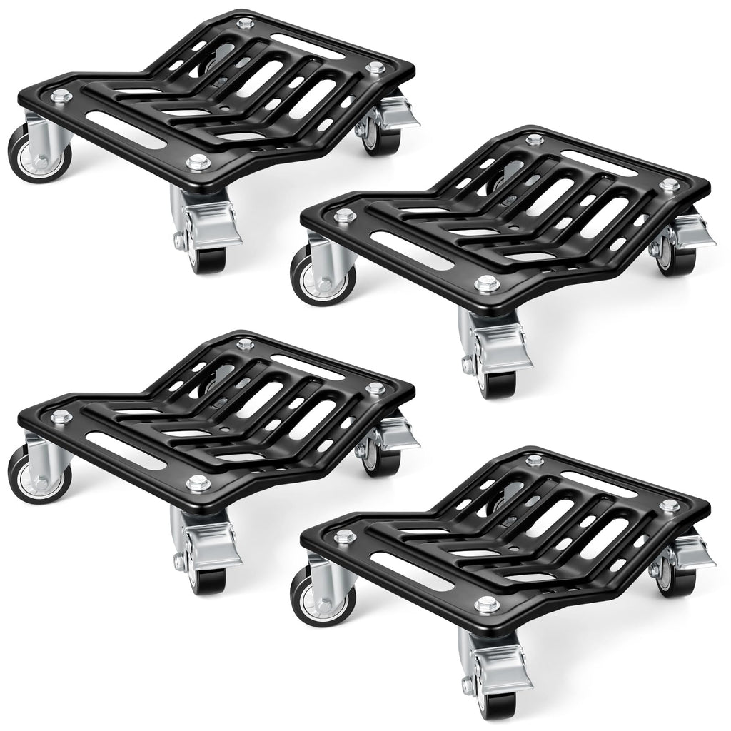 6000 LBS Car Dolly Set of 4, Heavy Duty Car Wheel Dolly